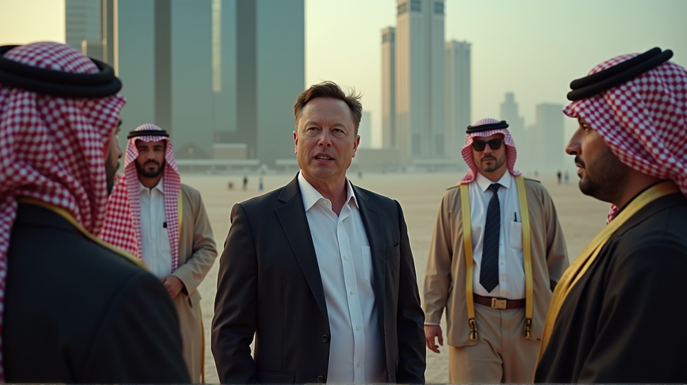 Elon Muskin vaikuttusvaltaisuuden tavoittelu: Estetty tekoälysopimus Lähi-idässä