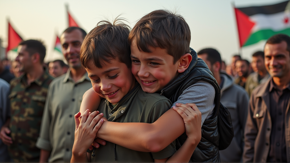 Historiallinen Tulitauko tuo Toivoa ja Kyyneleitä Vankien Yhdistyessä