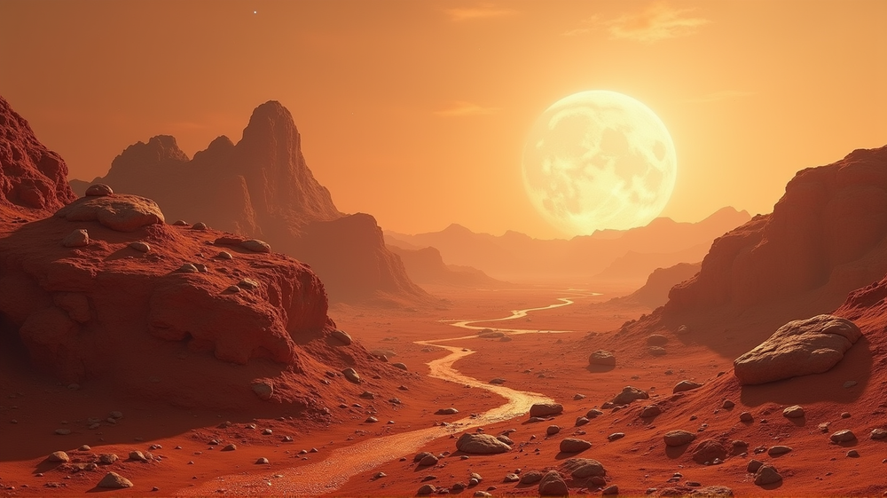 Mikro-organismit Julistamassa Marsin Asutuksen Aikakautta