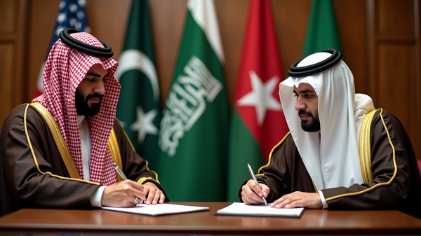 Strateginen Liittouma Lähi-idän Jännitteiden Keskellä: Saudi-Arabia ja Pakistan Yhdistävät Voimansa