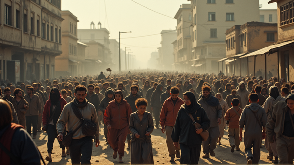 Sydäntäsärkevä Pakomatka: 350,000 Gazalaista Pakenee Tuhoisaa Israelin Hyökkäystä