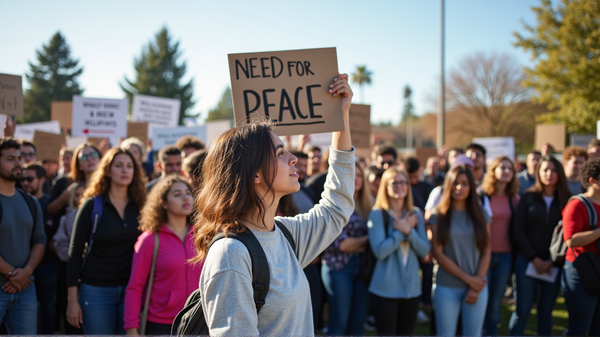 Opiskelijoiden Äänet Kaikuvat Lähi-idän Rauhansuunnitelman Edetessä